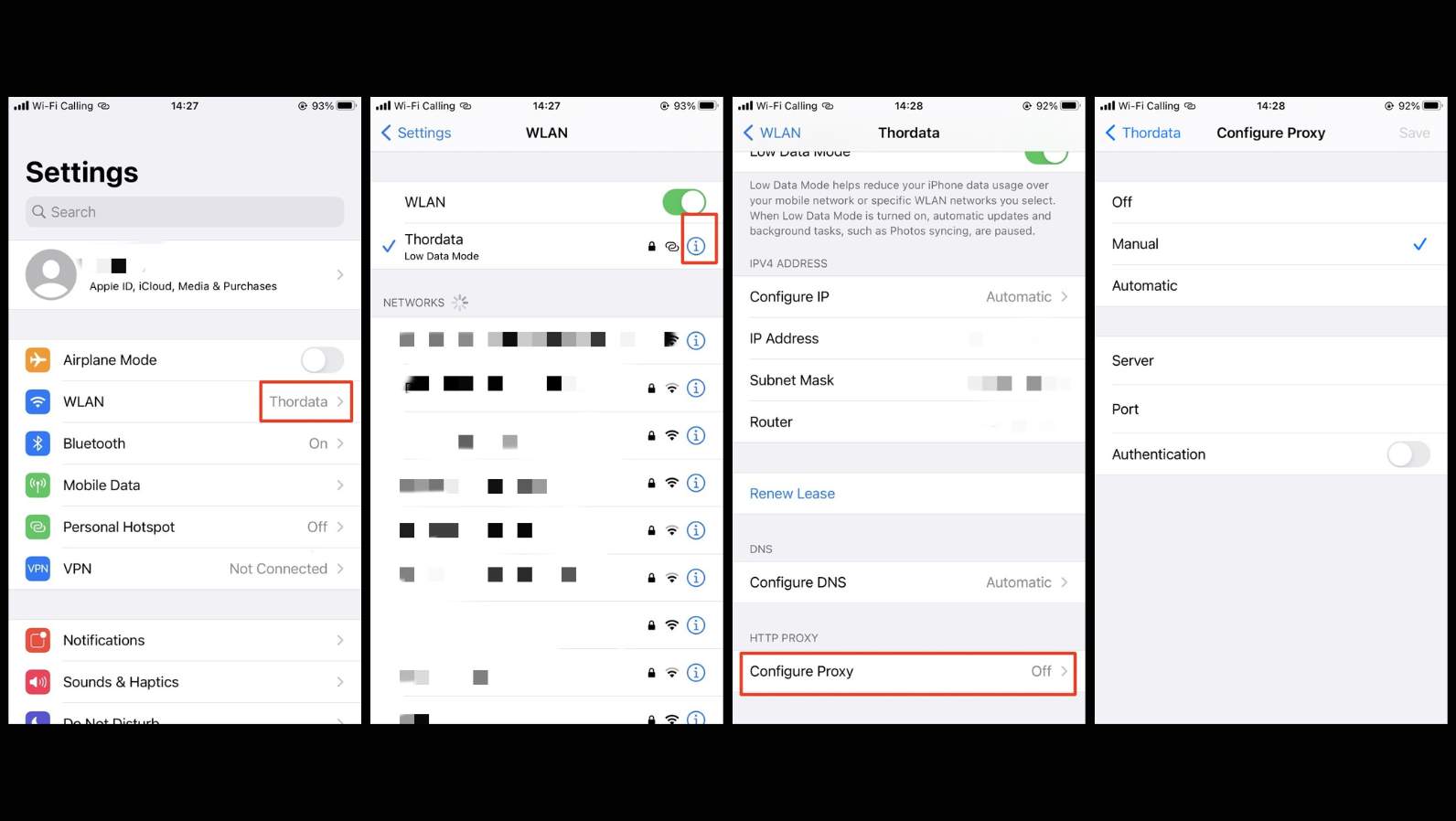 set up iPhone Proxy