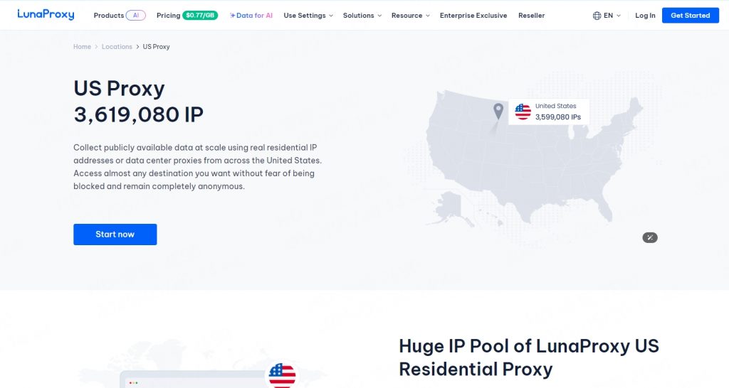 US Proxies- luna proxy