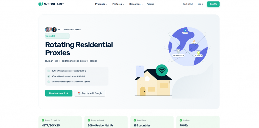 webshare residential proxy
