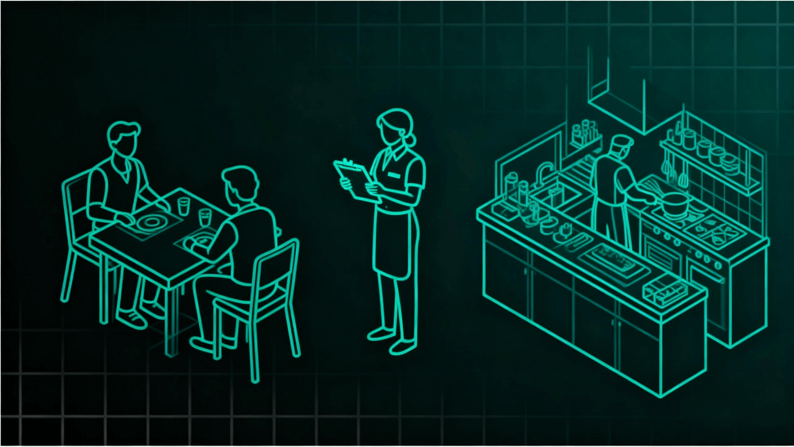 API Restaurant Analogy Diagram
