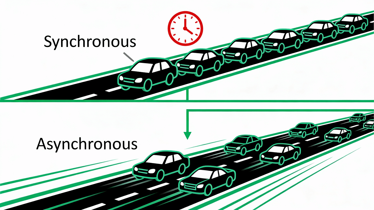 Synchronous vs Asynchronous HTTP Request Flow