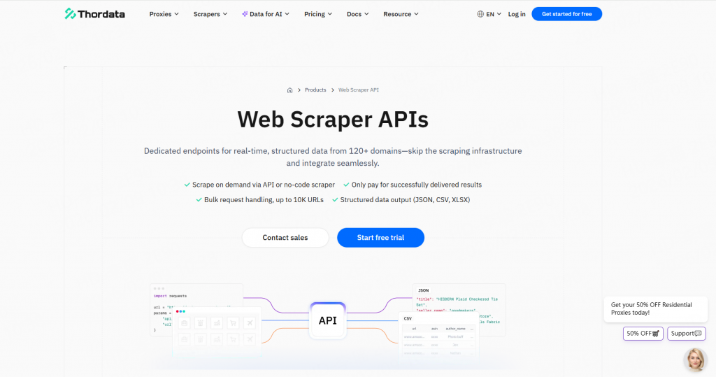 thordata web scraper api